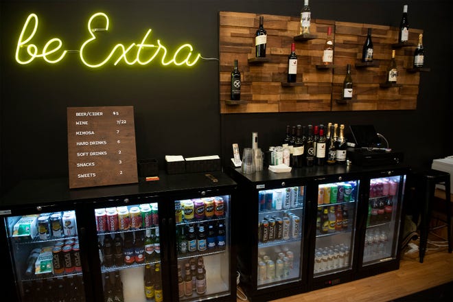 Various drinks and snacks are available for purchase at Extra Arts and Drafts in Old Town Fort Collins in 2021.
