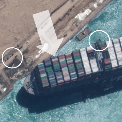 How the Suez Canal container ship was refloated
