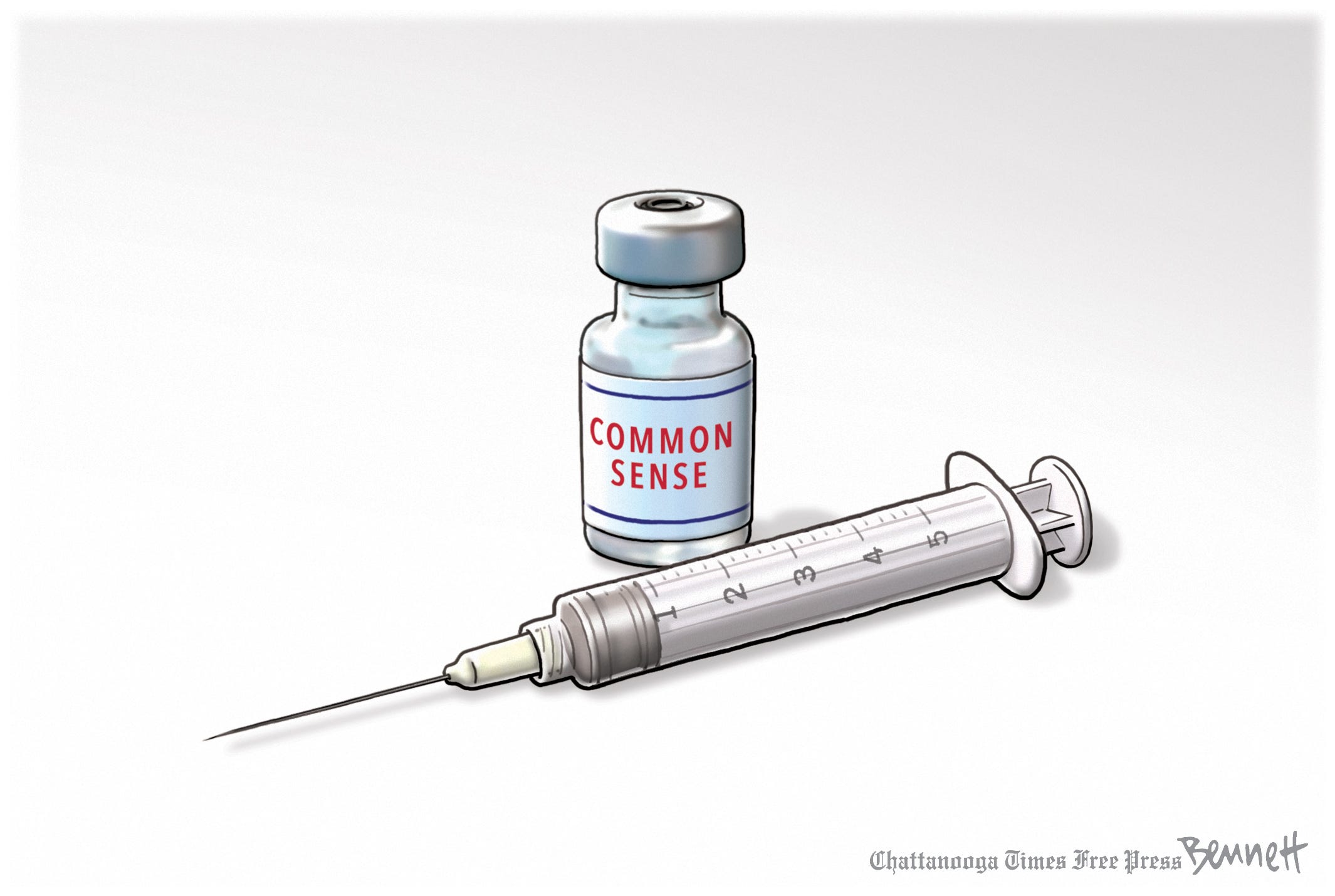 vaccine needle cartoon