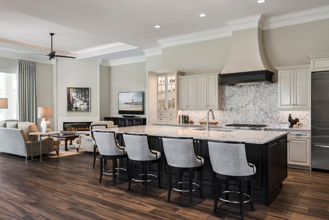 Jinx McDonald Interior Designs, Inc. (JMID) recently completed the renovations on a 5,000 square foot home in Olde Cypress.