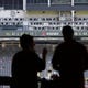 Mar 30, 2021; Phoenix, Arizona, USA; TGI Fridays Front Row restaurant is closed and signage removed above the left field stands during a spring training game at Chase Field. Mandatory Credit: Rob Schumacher-Arizona Republic