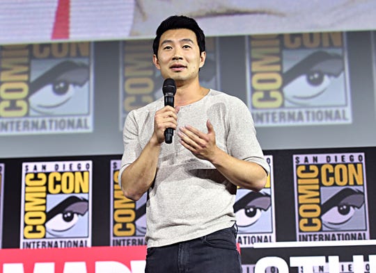 Simu Liu of Marvel Studios' 'Shang-Chi and the Legend of the Ten Rings' at the San Diego Comic-Con International 2019 Marvel Studios Panel in Hall H on July 20, 2019 in San Diego, California.