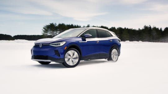 The Volkswagen ID.4 EV sport-utility vehicle is the German automaker's new electric car.