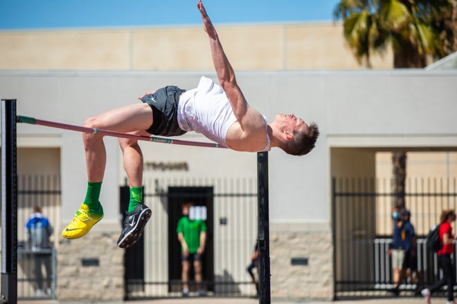 Oregon high jumper Ben Milligan is the Pac-12 field athlete of the week.