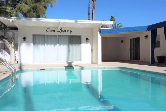The late Trini Lopez' Palm Springs home "Casa Lopez."