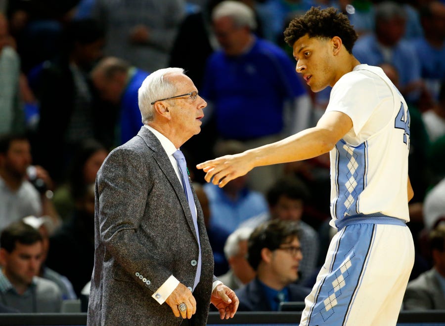 After playing for Roy Williams at UNC, Justin Jackson, Tony Bradley reconnect with Thunder