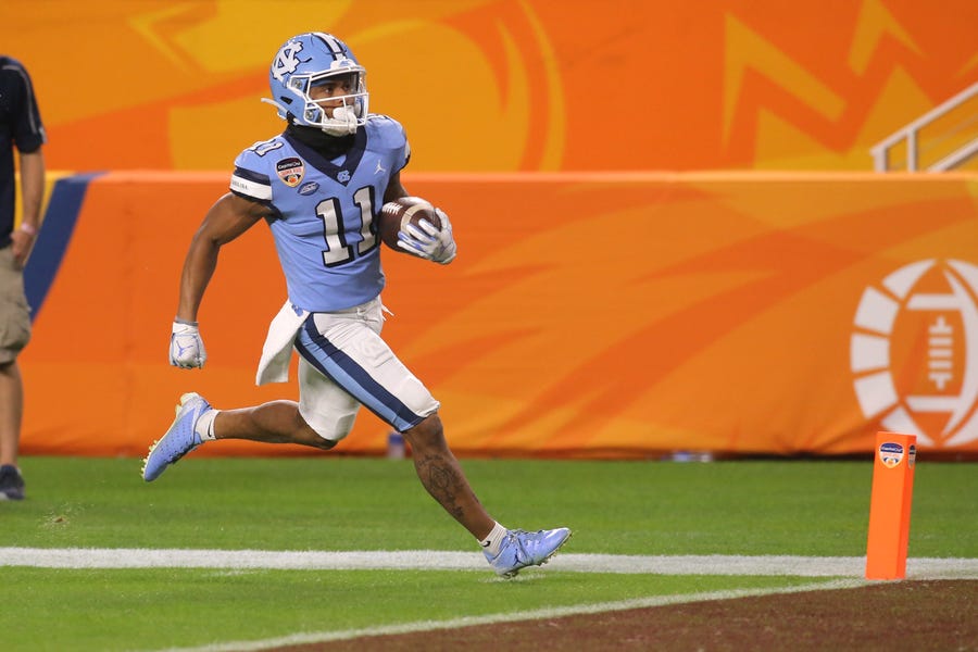 Josh Downs, UNC football's 'best receiver' this spring, is ready for a breakout season