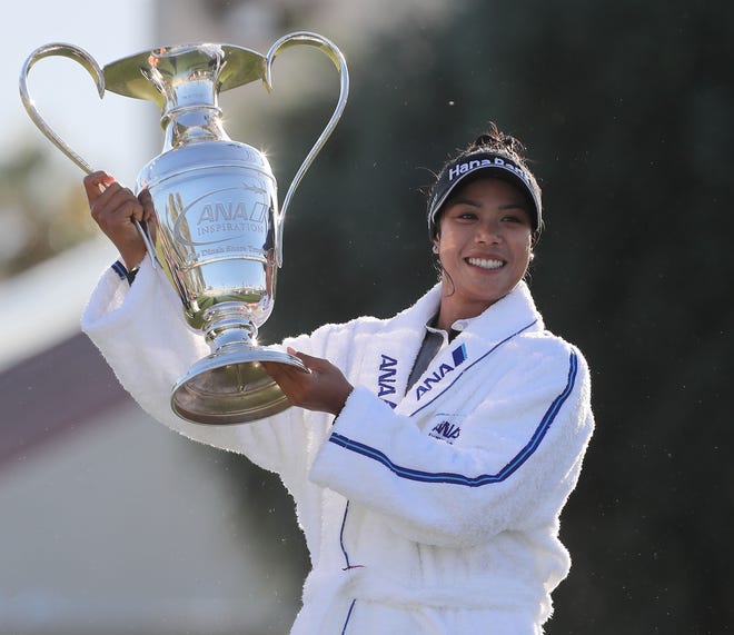 Patty Tavatanakit is the winner of the ANA Inspiration at Mission Hills Country Club in Rancho Mirage, April 4, 2021.