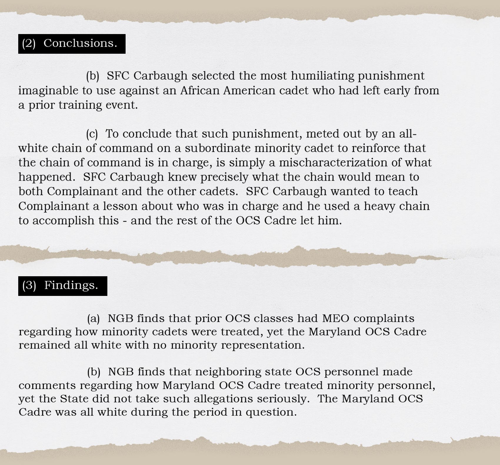 National Guard Bureau (NGB) Notice of Proposed Resolution (NPR) -
Officer Candidate (OC) Bruce O Weaver, NGB Case Nos. I-2019-021-
MD-A-RCO, I-2019-022-MD-A-RCO, I-2019-023-MD-A-RCO, and
I-2019-024-MD-A-RCO
