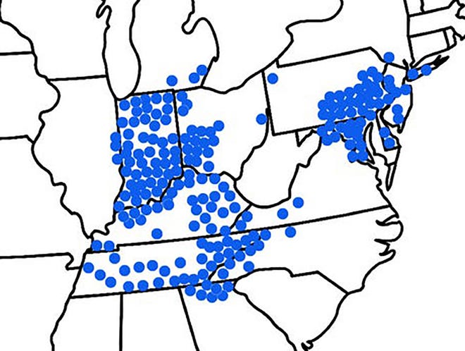 picture Brood X Cicadas 2021 Michigan Map brood x cicadas to emerge in michigan