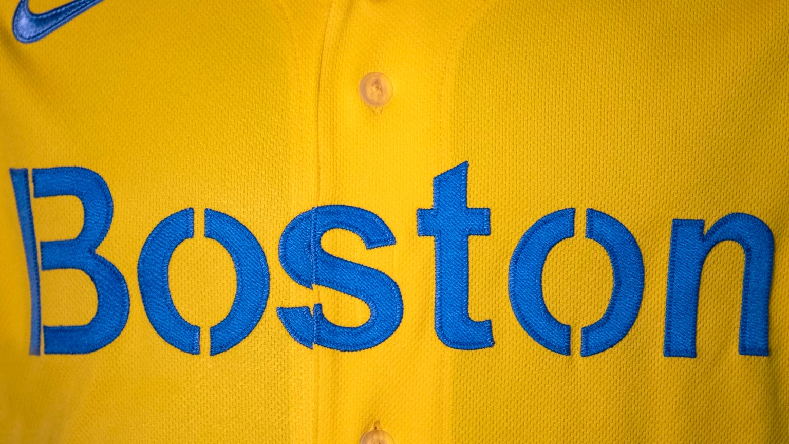 yellow red sox jersey