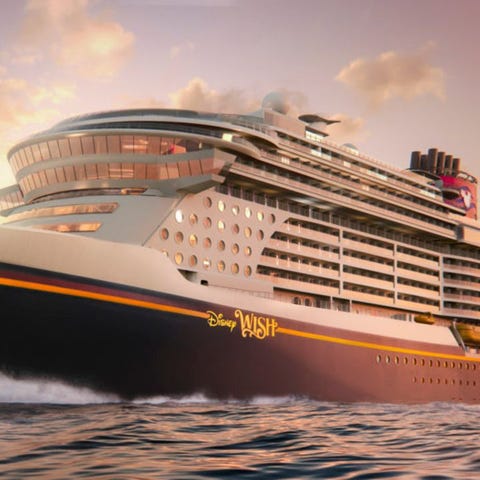 An artist's rendering of the Disney Wish, which wi