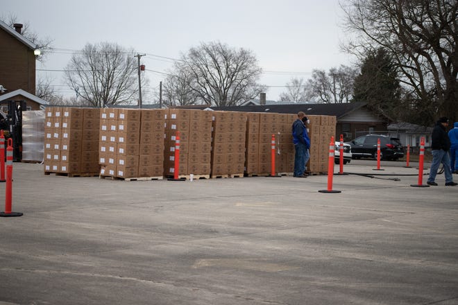 In March, Union Missionary Baptist Church gave away 2,500 boxes of food to community members.