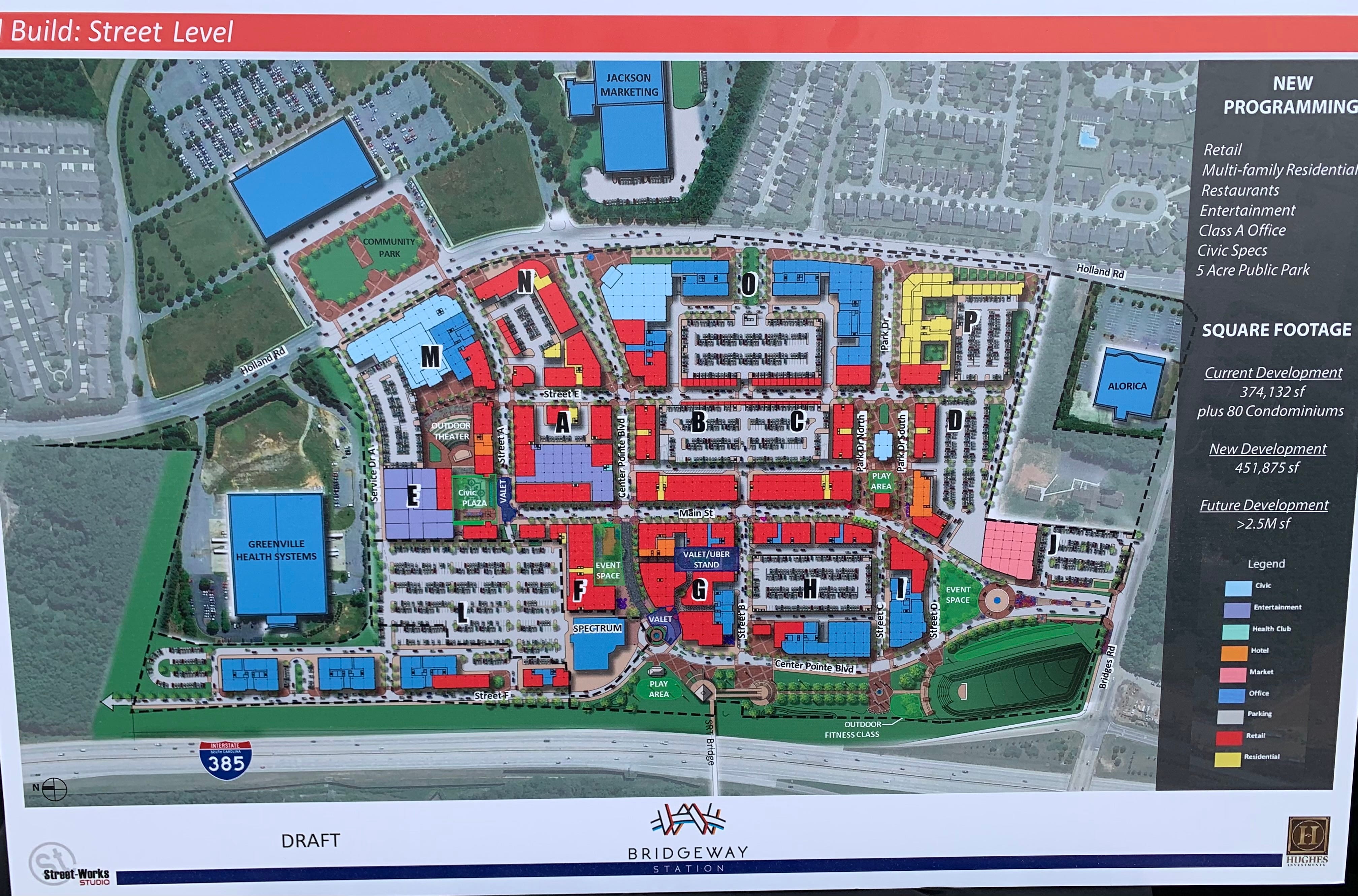 Mauldin BridgeWay Station plans show 'older village' style development