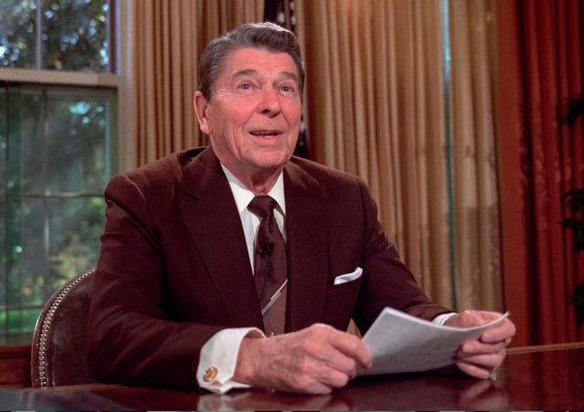 John Boehner credits President Ronald Reagan with converting him to the Republican Party.