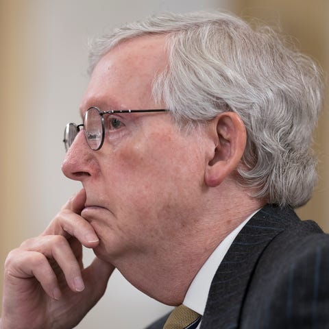 Senate Minority Leader Mitch McConnell on March 24