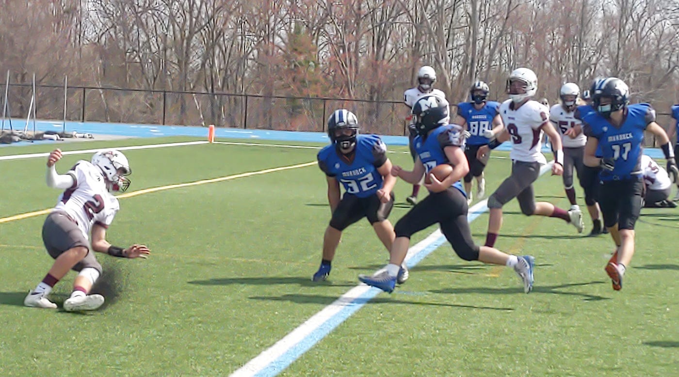 High school football Murdock Blue Devils run all over AyerShirley Panthers