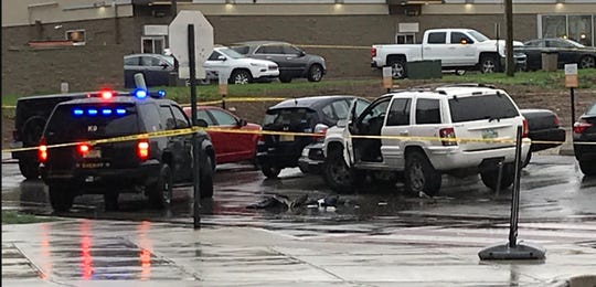 Indianapolis police are investigating a shooting involving a Marion County Sheriff's Office deputy Saturday, April 10, 2021.