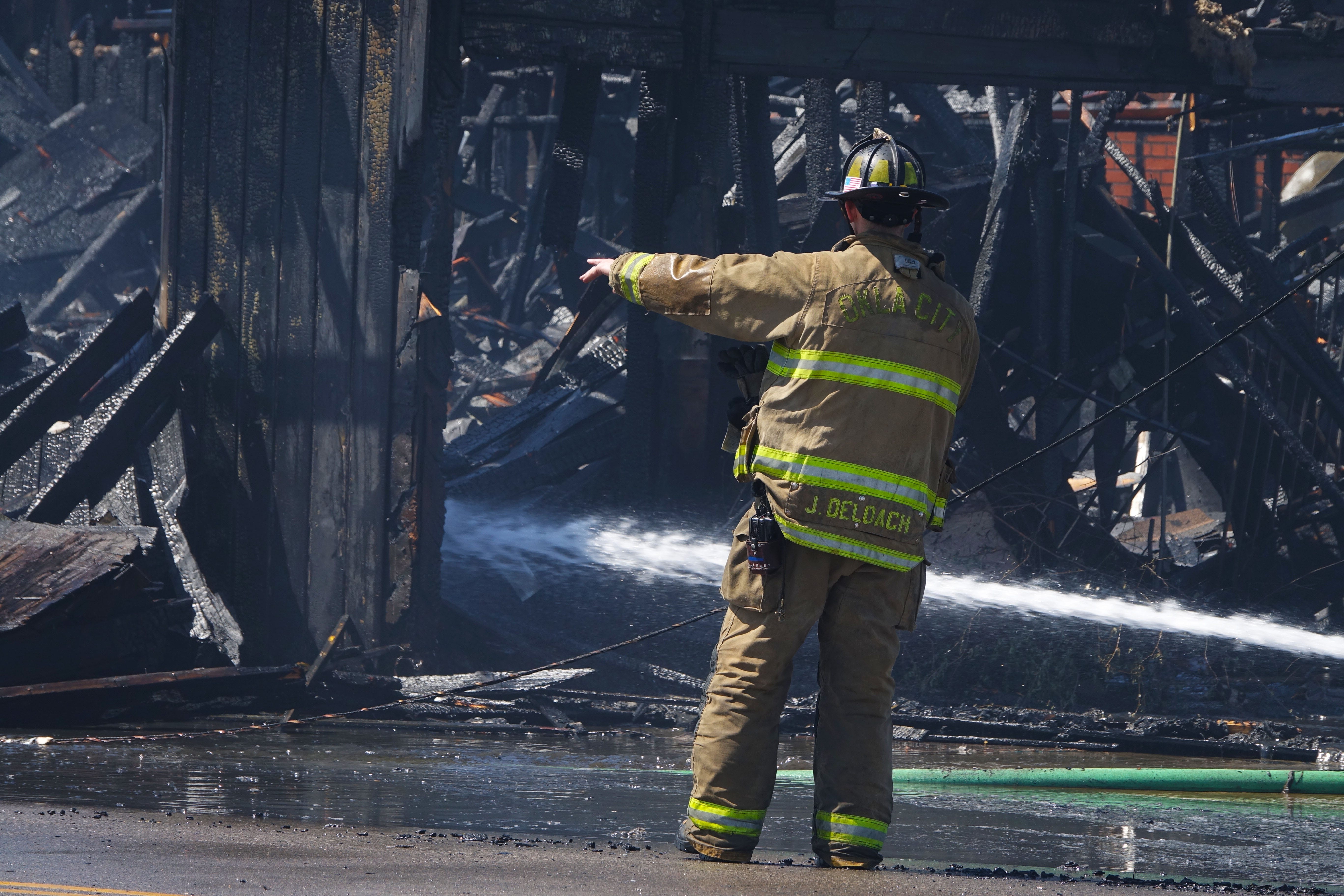 Firefighters Extinguish Fire At Martin Luther King Ave And Ne 10th