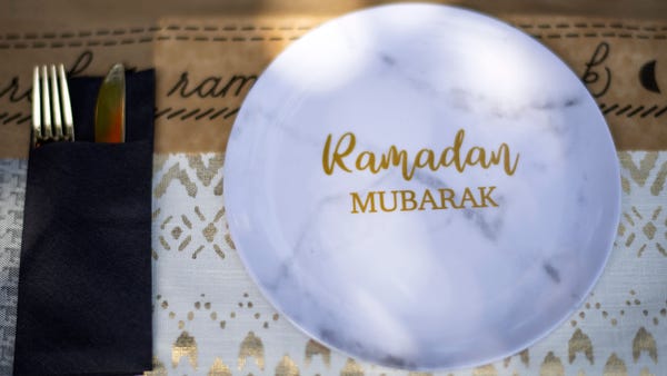 A Ramadan plate designed by Lebanese-American Desi