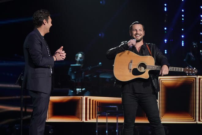Apple Valley's Chayce Beckham (right) became a top 12 finalist on "American Idol" during season 19's first live episode on Monday, April 12, 2021.