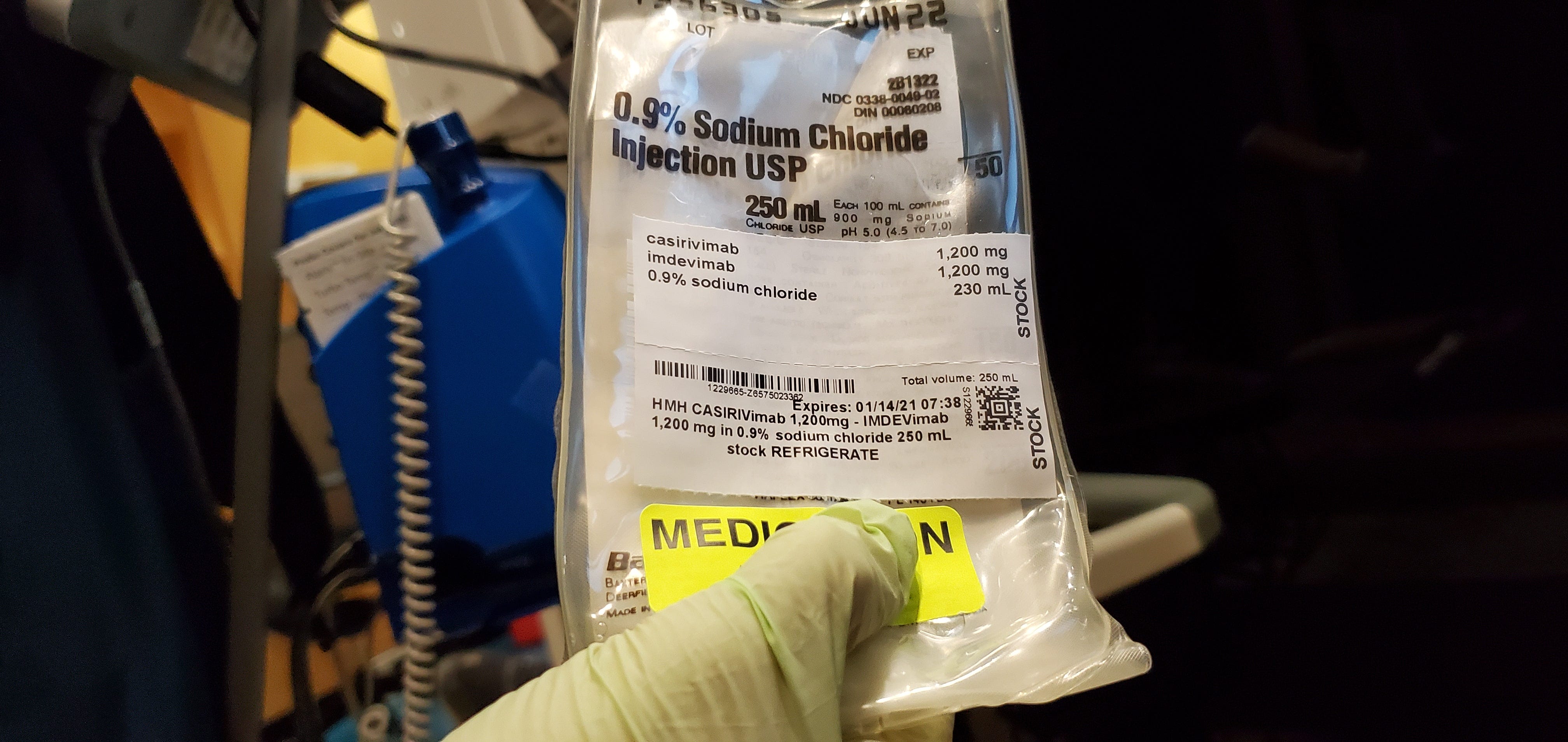 Guadalupe Ramirez received monoclonal antibodies from Regeneron to prevent her COVID-19 from getting worse.