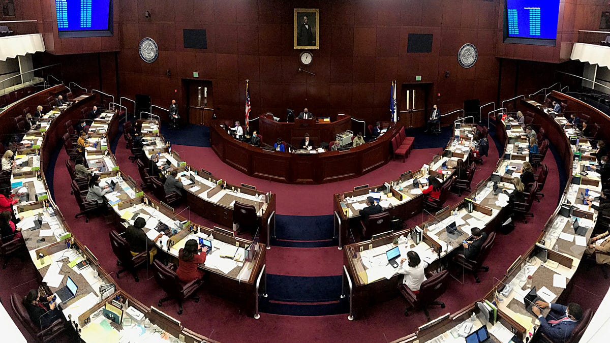 Photos Nevada State Legislative Building opens back up