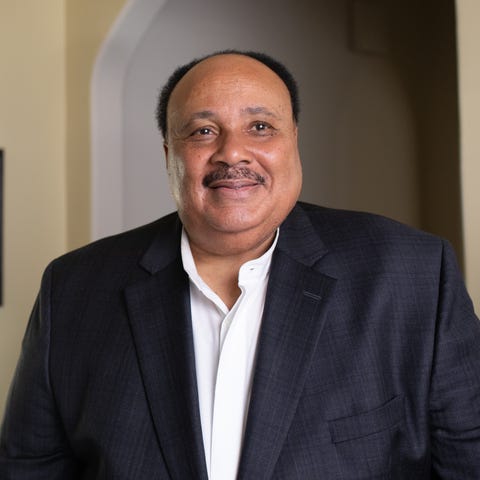 Martin Luther King III in his Atlanta home on Janu