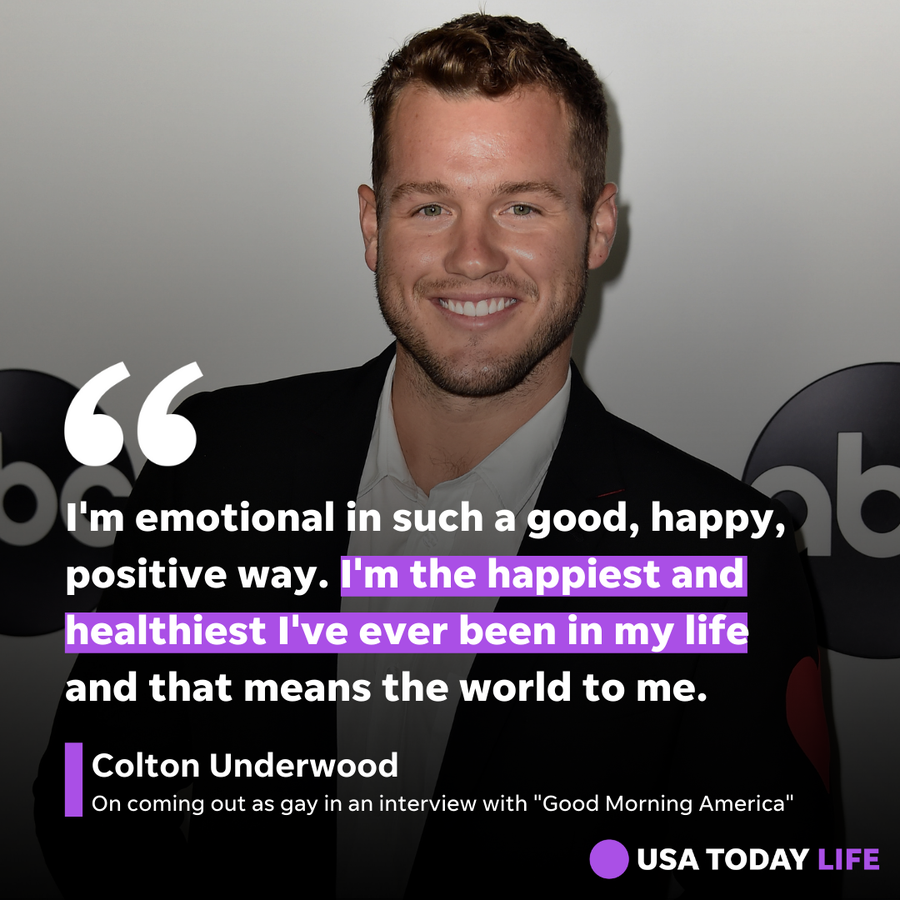 Former "Bachelor" Colton Underwood came out as gay on ABC's "Good Morning America."