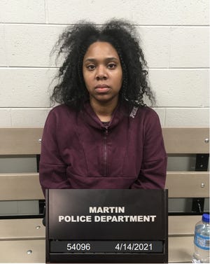 Ashley Brown, 29, was arrested and charged with second-degree murder following the shooting death of Alisha Gadlen in Martin.
