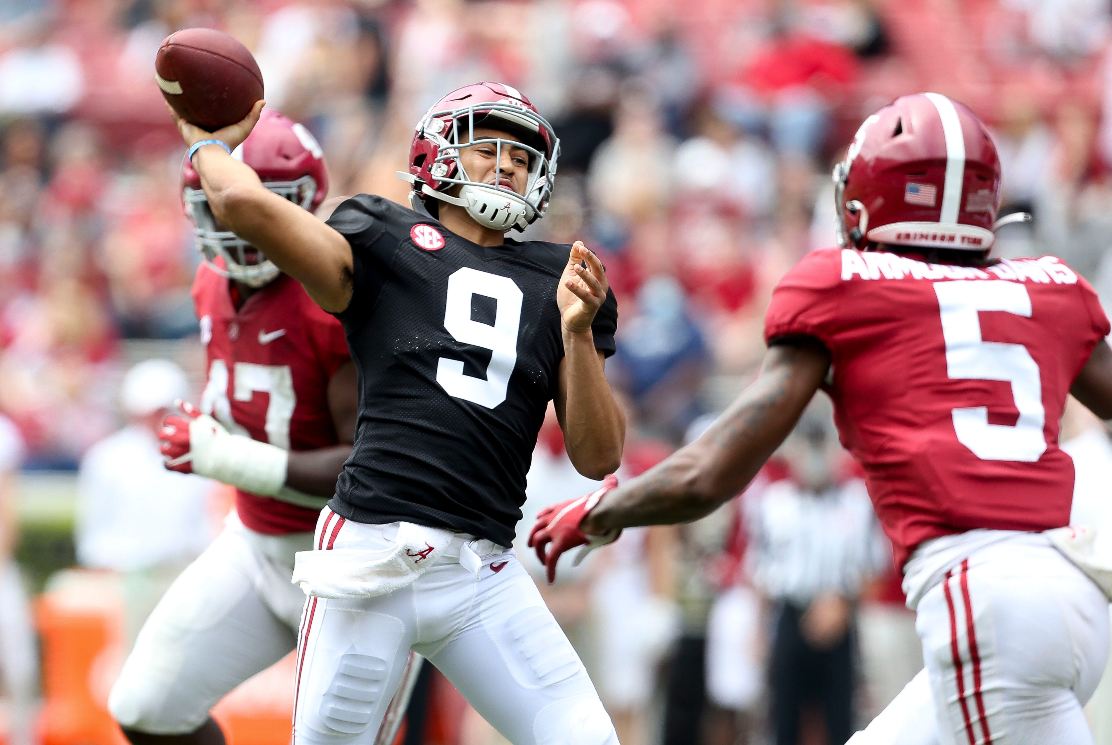 Alabama football ADay spring game Bryce Young passes for 333 yards