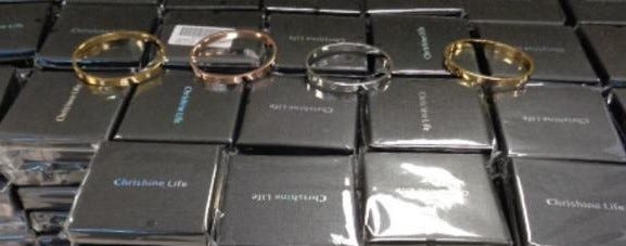 U.S. Customs and Border Protection officers in Cincinnati recently seized 242 fake Cartier bracelets.