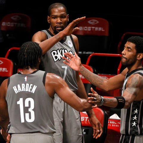 Kevin Durant, James Harden and Kyrie Irving have p