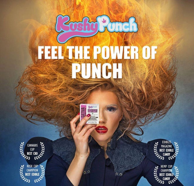 A promotional image California-based Kushy Punch posted to its Facebook page in August 2017.