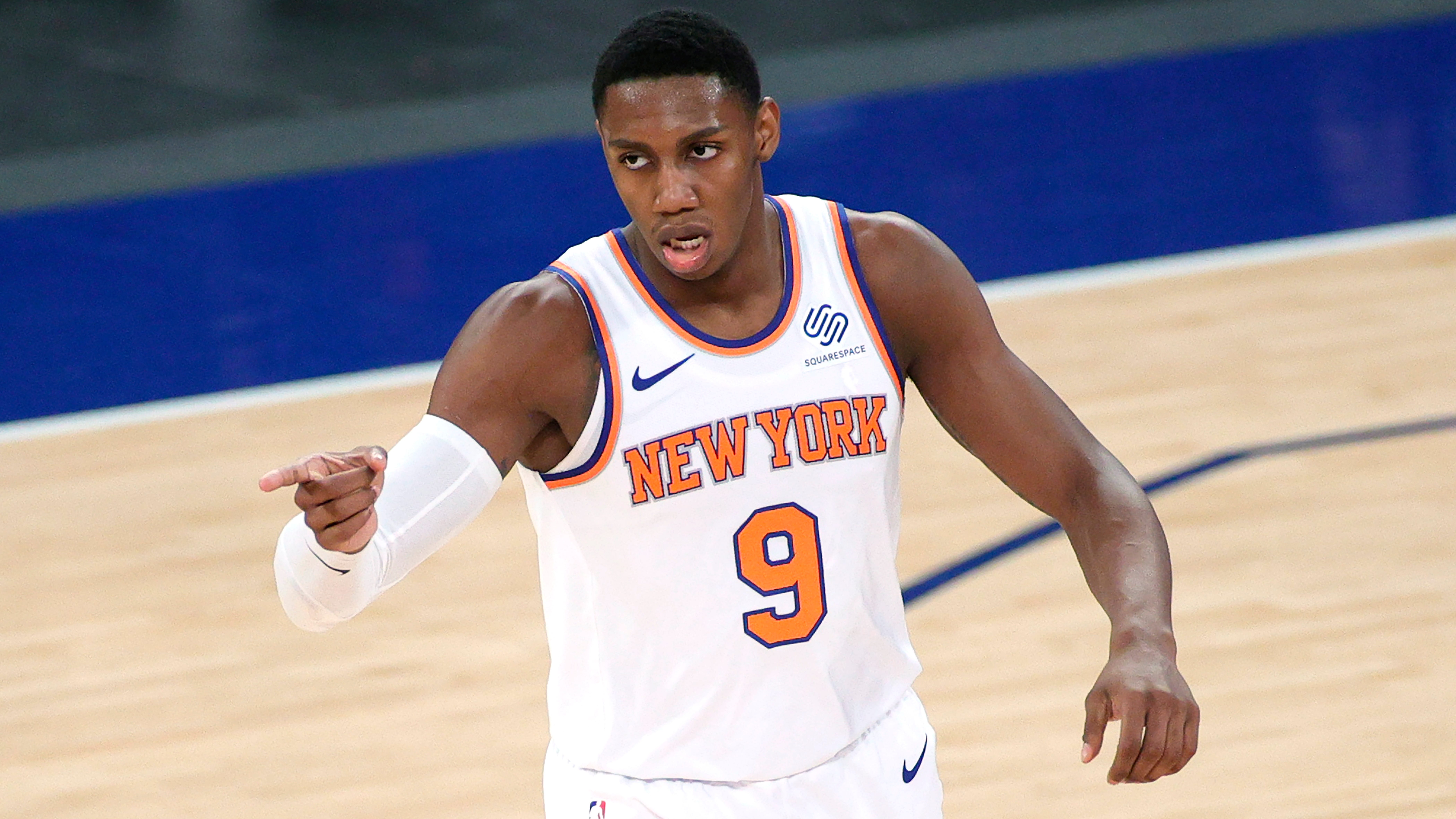 R.J. Barrett and the Knicks are riding the longest active win streak in the NBA.