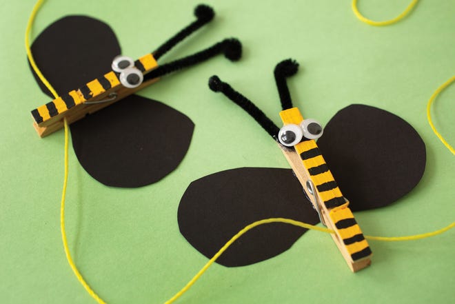 Transform a few clothespins into a creative art display.