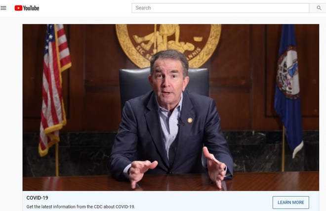 Virginia Gov. Ralph S. Northam speaks about easing social-gathering, and sports and entertainment venue limits in this video from his office in Richmond Thursday, April 22, 2021.