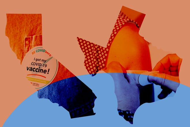 California and Texas, the two most populous states in the country, have taken radically different approaches to fighting the pandemic and the vaccination campaign to end it.