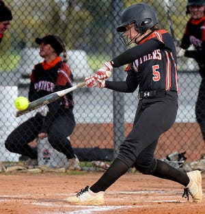 Central York's Ellie Hsieh, seen here in a file photo, had  four hits, including a double, to go with three runs scored and two RBIs in Monday's 15-1 triumph over Dallastown.