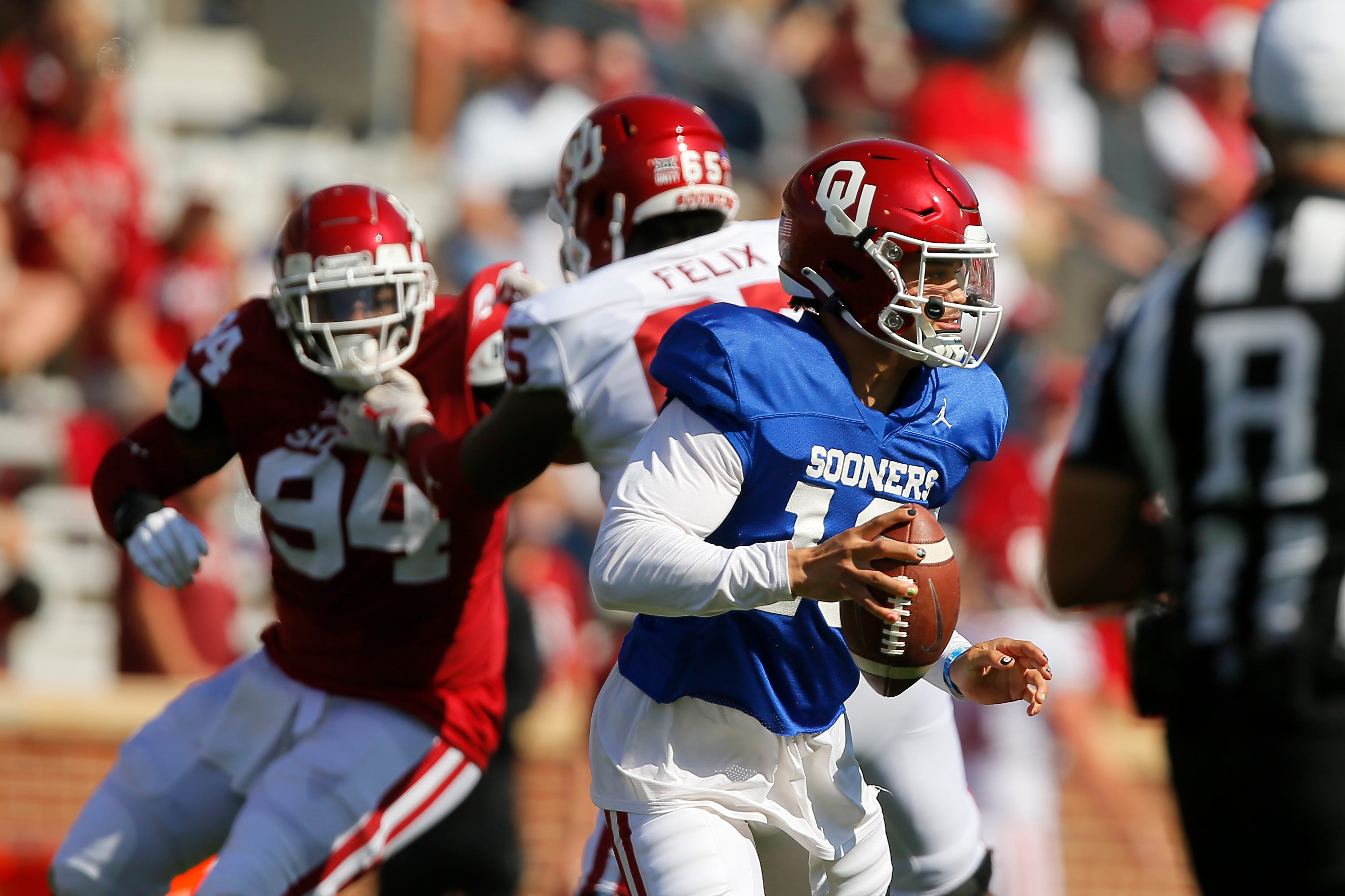 OU spring game Caleb Williams shines in Sooners' RedWhite scrimmage