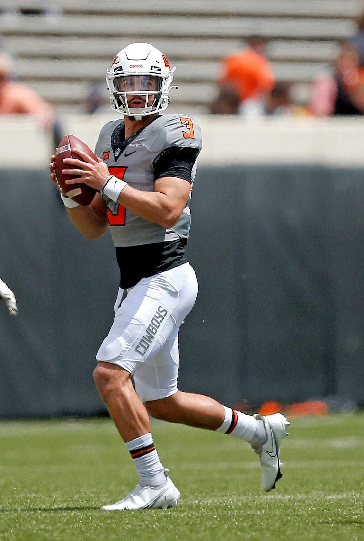 Oklahoma State spring game recap Tay Martin, Spencer Sanders bond