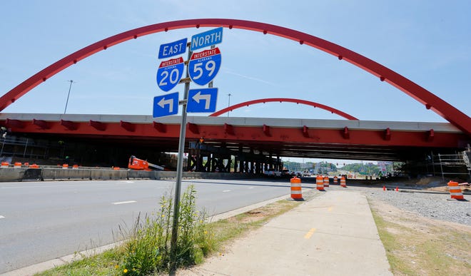 Construction work will close McFarland Boulevard under the Interstate 20/59 bridge on Monday.