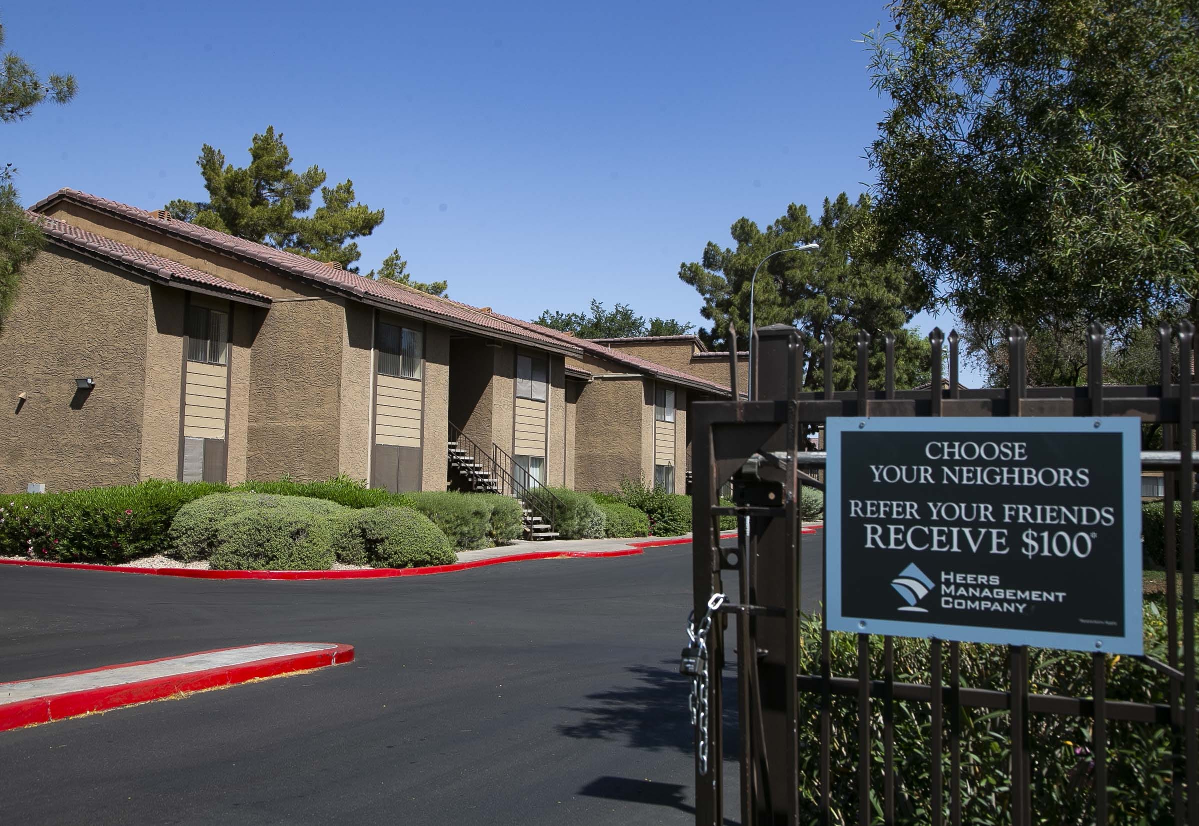 During the pandemic period tracked by The Republic analysis, the owners of the Del Mar Terrace apartments in Phoenix filed 241 eviction notices against renters in the complex.