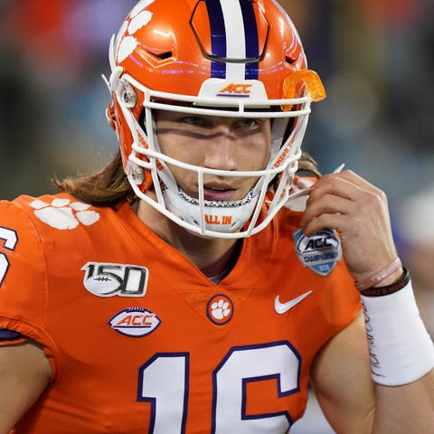 Trevor Lawrence is widely expected to be taken wit