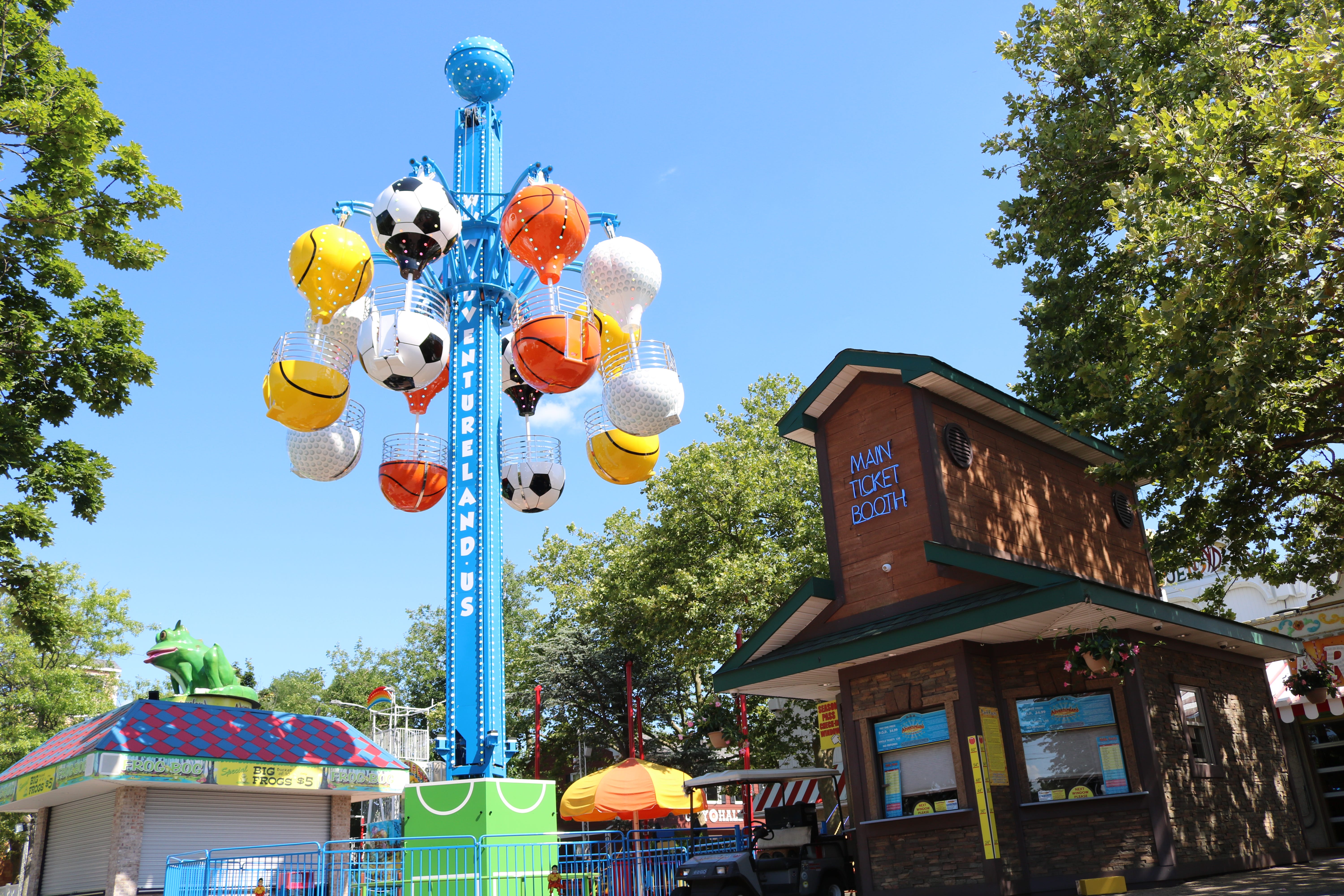 The Sports Tower is a new family ride at Adventureland.