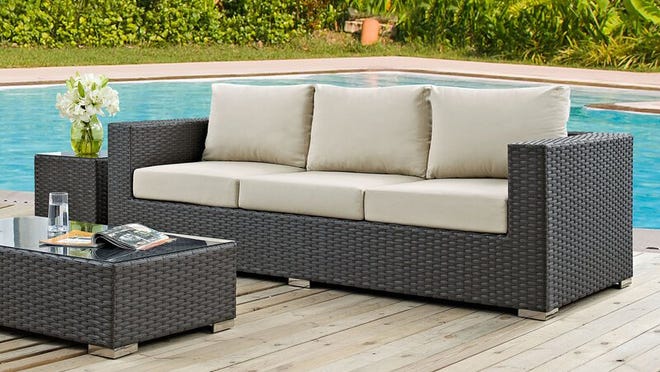 FDW 4 Pieces Outdoor Patio Furniture Sets Rattan Chair Wicker,Brown - Walmart.com