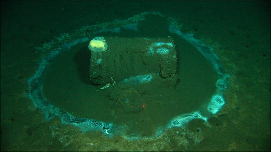 In this 2011 image provided by the University of California Santa Barbara, a barrel sits on the seafloor near the coast of Catalina Island, Calif. Marine scientists say they have found what they believe to be as many as 25,000 barrels that possibly contain DDT dumped off the Southern California coast near Catalina Island.