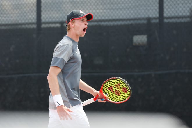 Cannon Kingsley won in doubles on Saturday.
