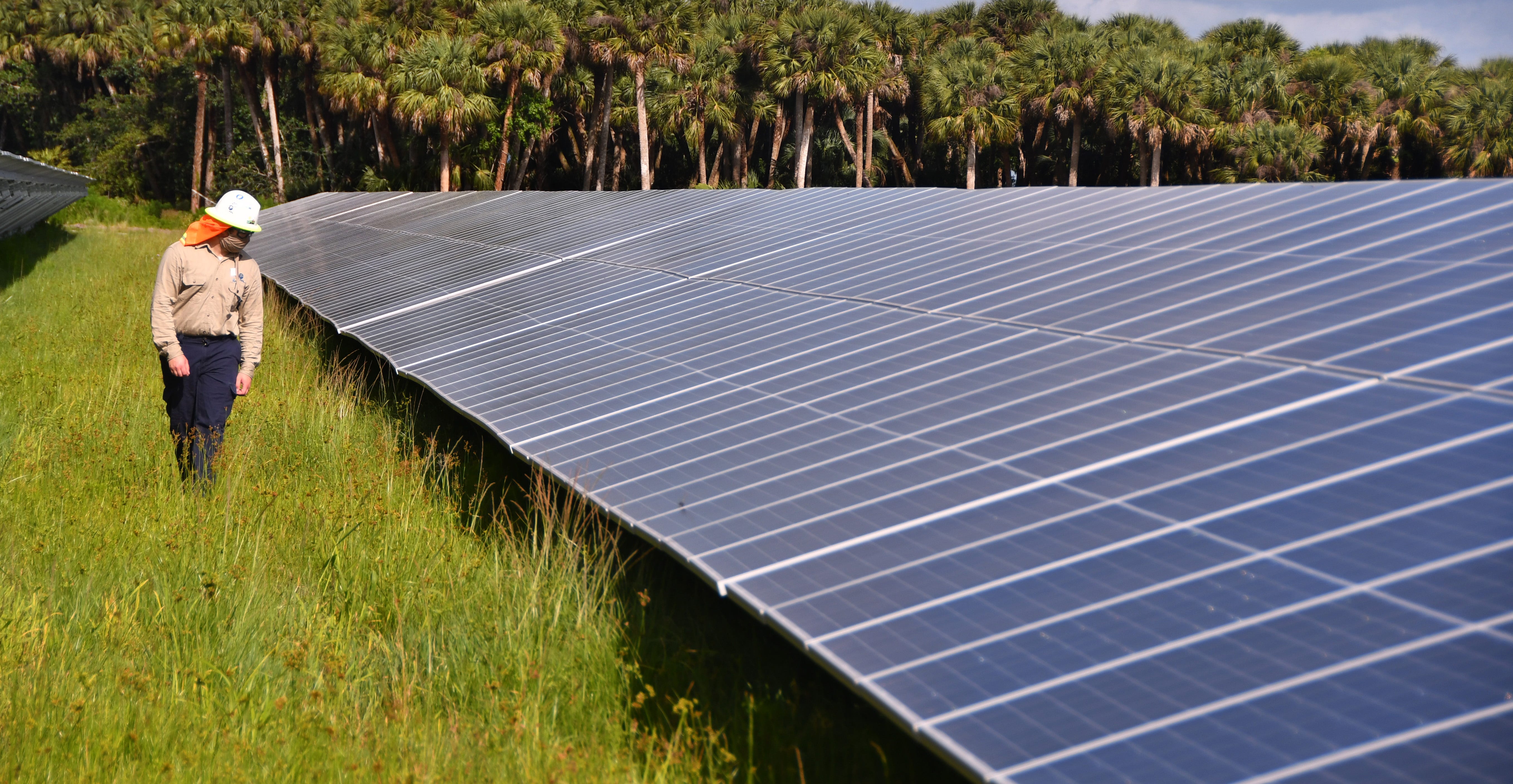 FPL Palm Bay solar plant converting sunlight to power with 280,000