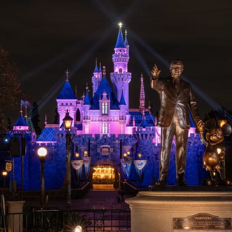 Sleeping Beauty Castle in the heart of Disneyland 